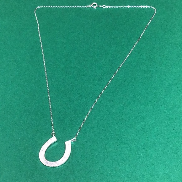 Silver horseshoe necklace - Picture 1 of 1
